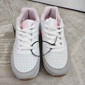Nautical Youth Kids Girls Pink /White Running Lace Sneakers Sz 3